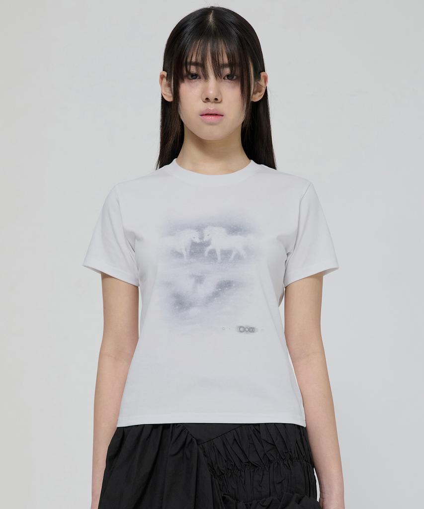 Peulleeoeob Miyu T-Shirt (Fl-132_White)
