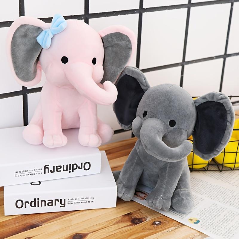 Comfort Sleeping Elephant Doll Pink Grey Elephant Plush Toy for Children, Birthday Gifts, Holiday Gifts
