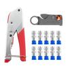 Coax Cable Crimper Coaxial Compression Tool Kit Wire Stripper for RG6 RG59