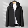 Spring and Autumn New Jacket Young and Middle-aged Men's Casual Jacket Thin Hooded Jacket Men's Clothing