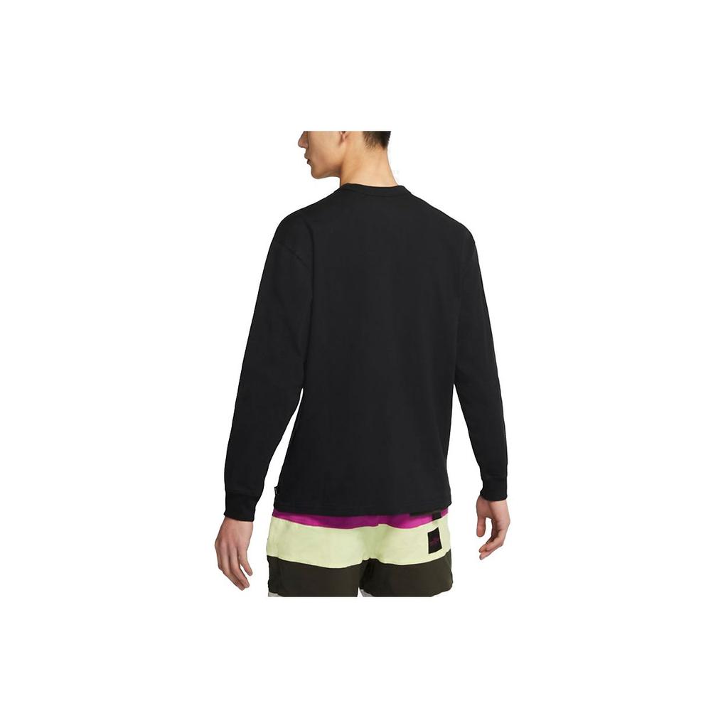 Nike Sportswear Max 90 Embroidered Logo Pocket Long Sleeve T-Shirt Men Tops Black DD3875-010