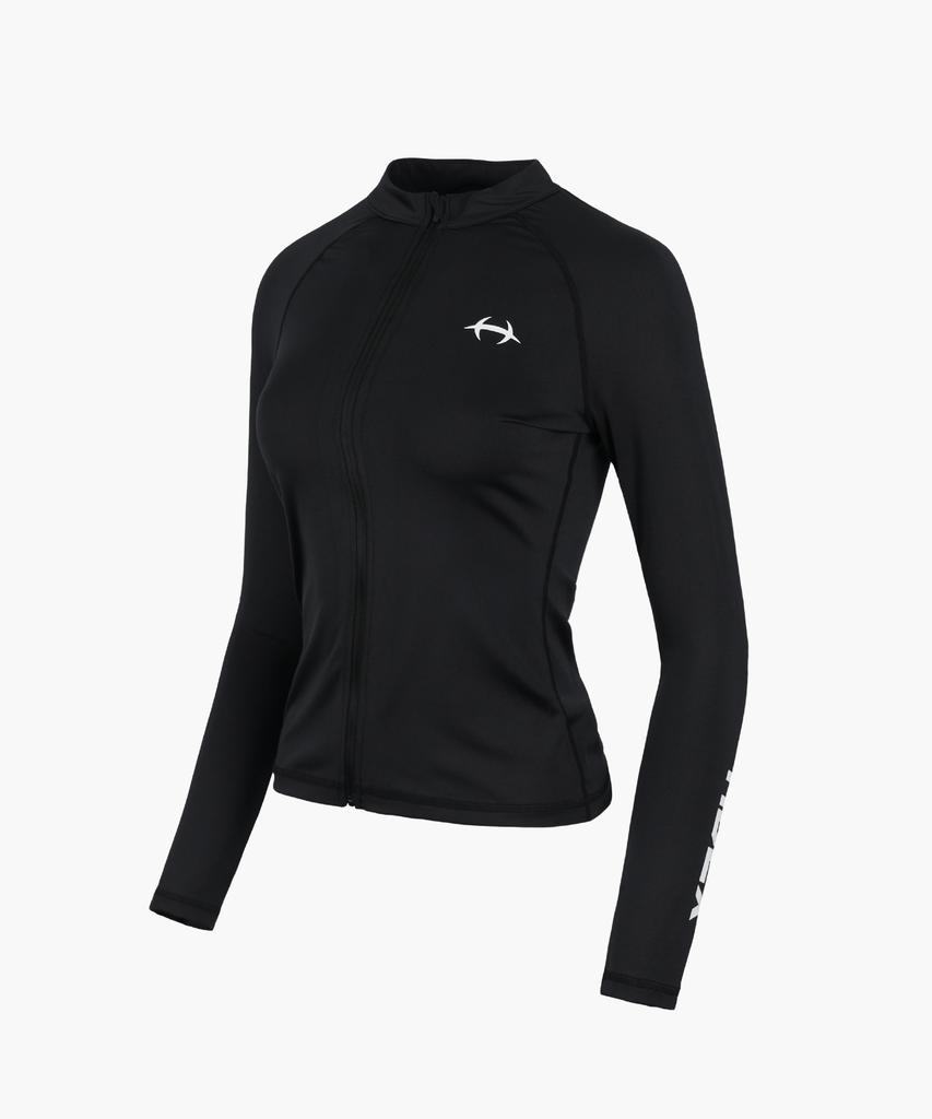 HDEX Women'S Zip-Up Standard Fit Rash Guard 2 Colors