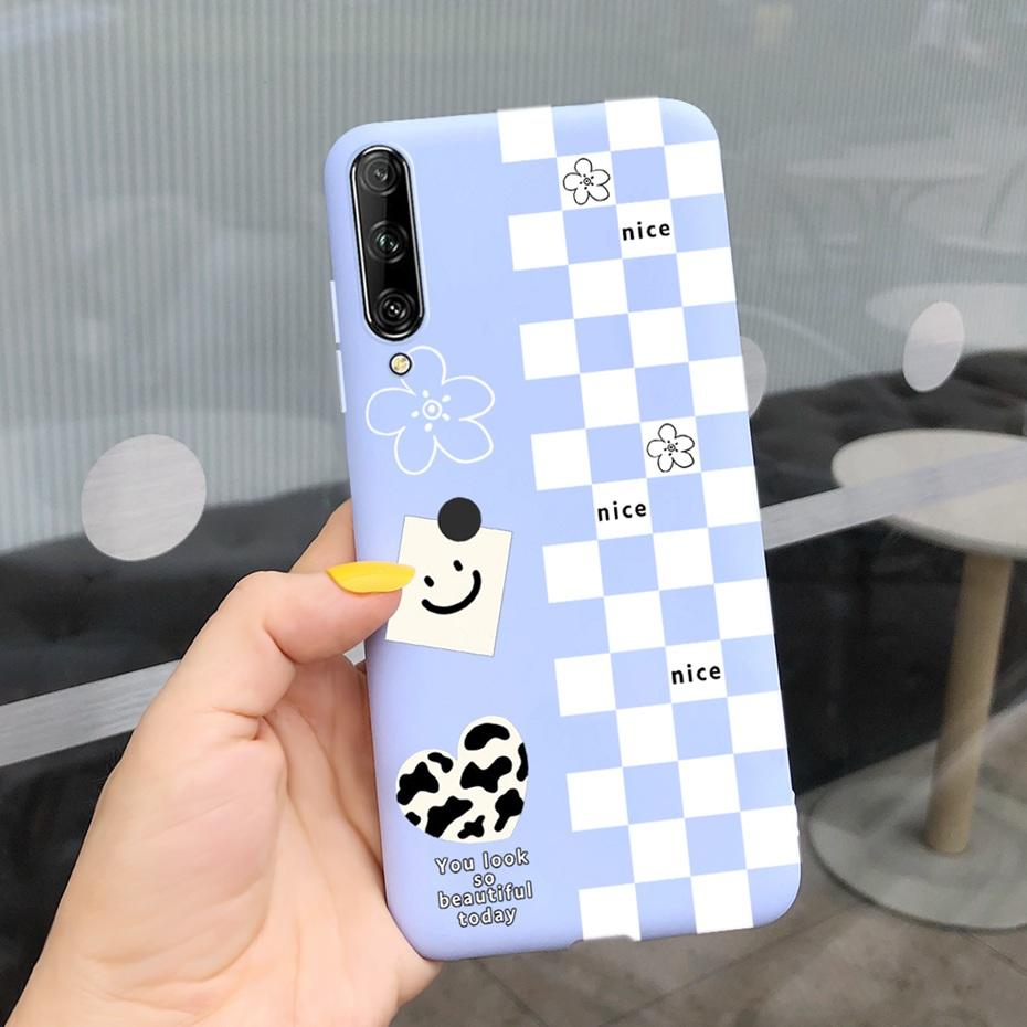 For Huawei Y9s Case Lovey Pattern Macaroon Silicone Soft TPU Back Cover For Huawei Y9S Y 9s SKT-L21 STK-LX3 STK-L22 Phone Cases