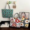 New Version of Cute Cartoon Canvas Bag Literary Women's Shoulder Bag Large Capacity Canvas Tote Women's Bag