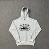Corteiz Vintage Star Print Oversized Hoodie Jogger Set Men Streetwear Casual Outfit