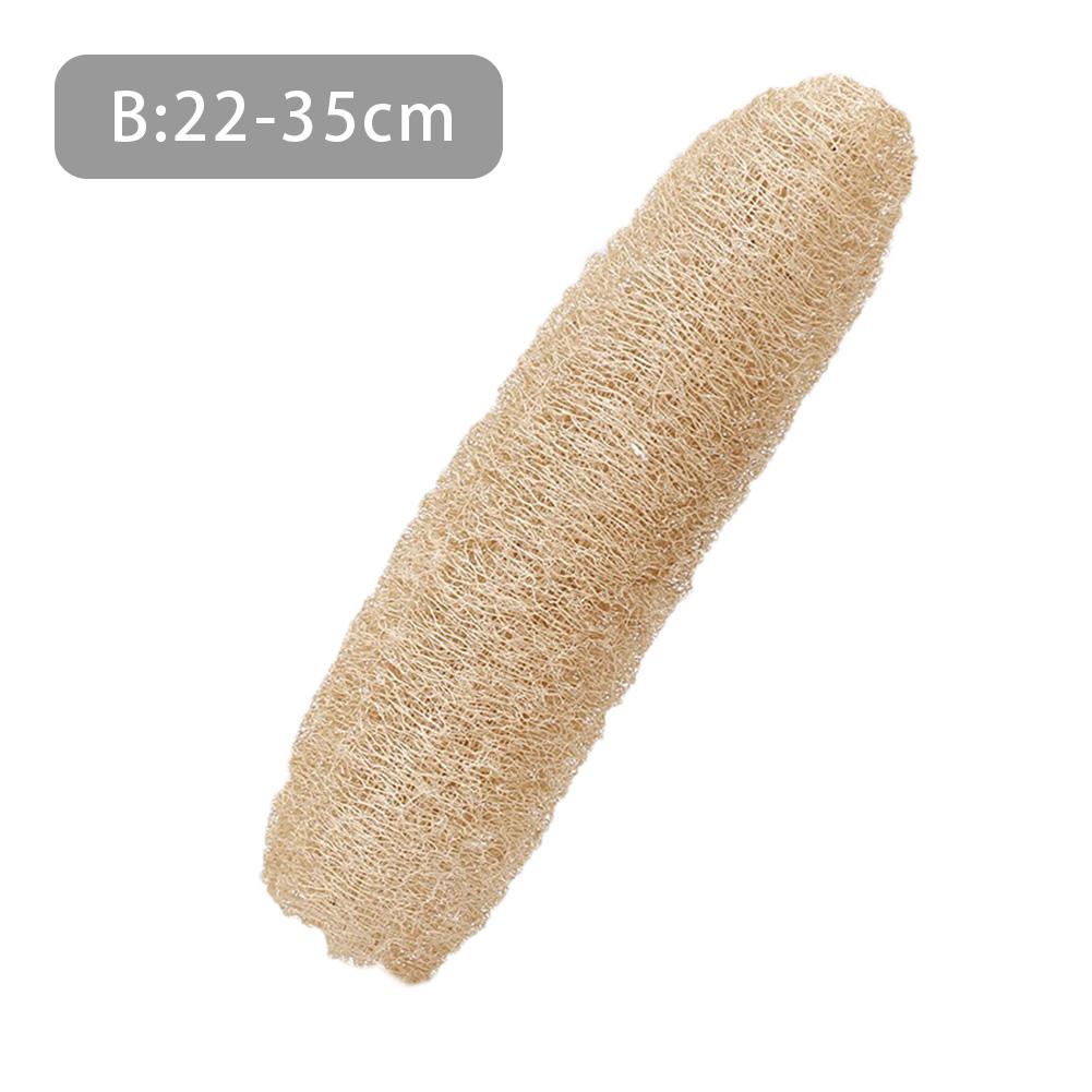 Full Loofah Natural Exfoliating Biodegradable Loofah Sponge Cellulose Natural Shower Sponge Scrubber for Kitchen Bathroom