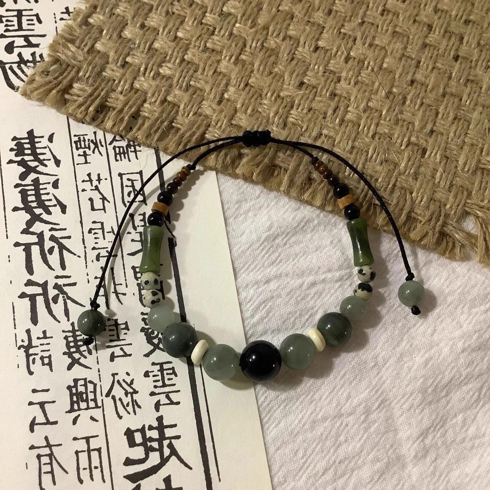 Chinese Style Chinese Style Beaded Bracelet Vintage Antique Bracelet New Bamboo Beaded Bracelet