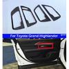 Car Interior Handle Decorative Frame Black For Toyota Grand Highlander 2024-2026