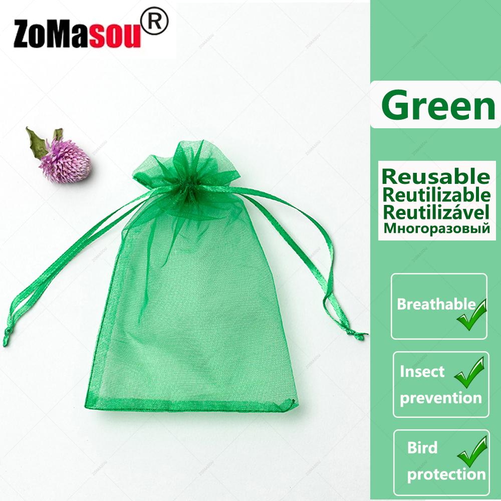 20-100PCS Vegetable Grapes Fruit Grow Bags Fruit Protection Bags Garden Anti-Bird Netting Mesh Bag Strawberry Bags Garden Tools