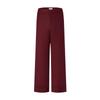 Women's Lava Red Straight Wide-Leg Trousers