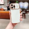 Electroplated Side Heart-shaped Large Window, iPhone 17 Phone Case, Magnetic Wave Pattern, iPhone 16 Pro Max Soft Case 15