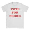 Vote For Pedro T-Shirts Herren Kreative 100% Baumwolle T-Shirts Rundhals Kurzarm T-Shirts Bedruckte Oberteile