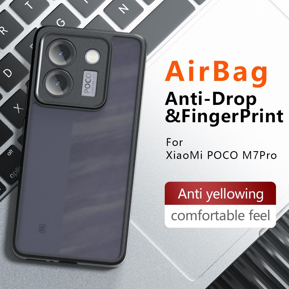 Cover for POCO M7 Pro 5G Case Ultra Thin Matte Translucent & Clear Full Protection Phone Funda for Xiaomi POCO M7 Pro 5G Capa