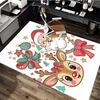 1pc Christmas Santa Claus and Reindeer Anime Cartoon Design Office Chair Mat Non-Slip Carpet Festive Gift Suitable for Home Decor Living Room Bedroom