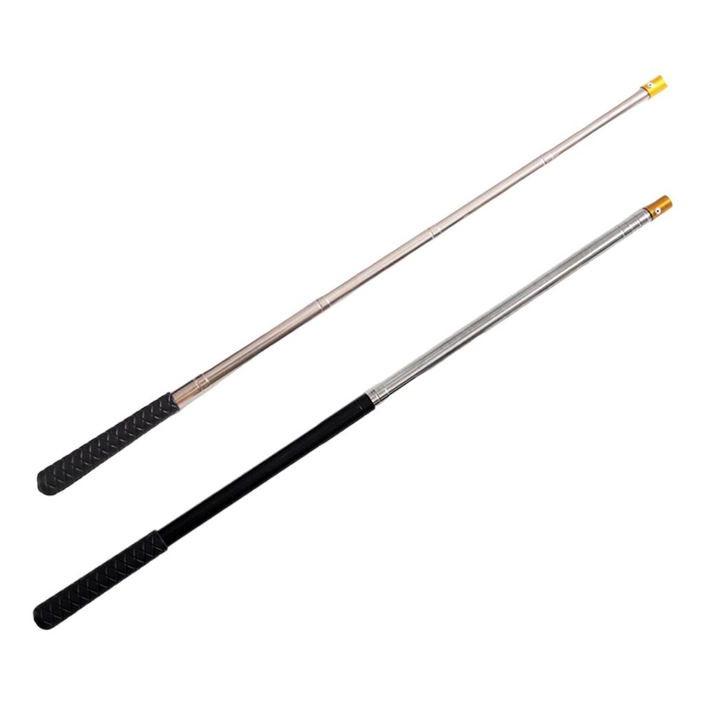 Manche de filet de pêche rétractable Léger Résistant à l'usure Poignée antidérapante Polyvalent Télescopique 5 sections Pièces