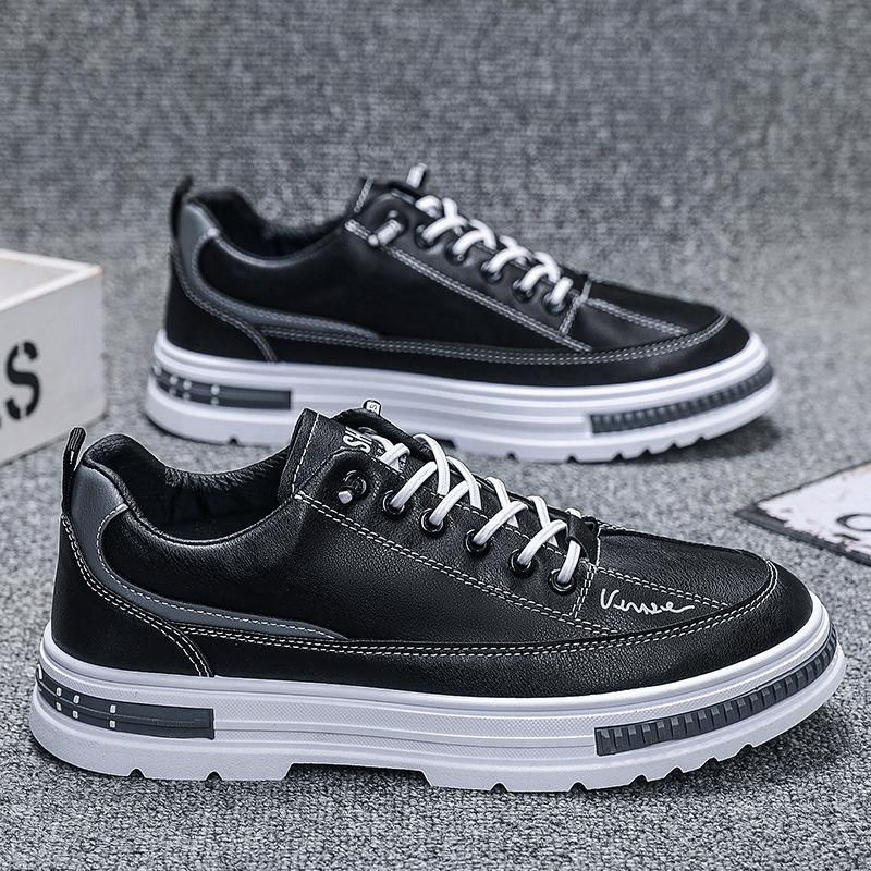 Autumn Thick Bottom Board Shoes Men's Sports Casual Shoes Fashionable Men's Shoes Small White Shoes Men's Tide Shoes Single Shoes Breathable Shoes