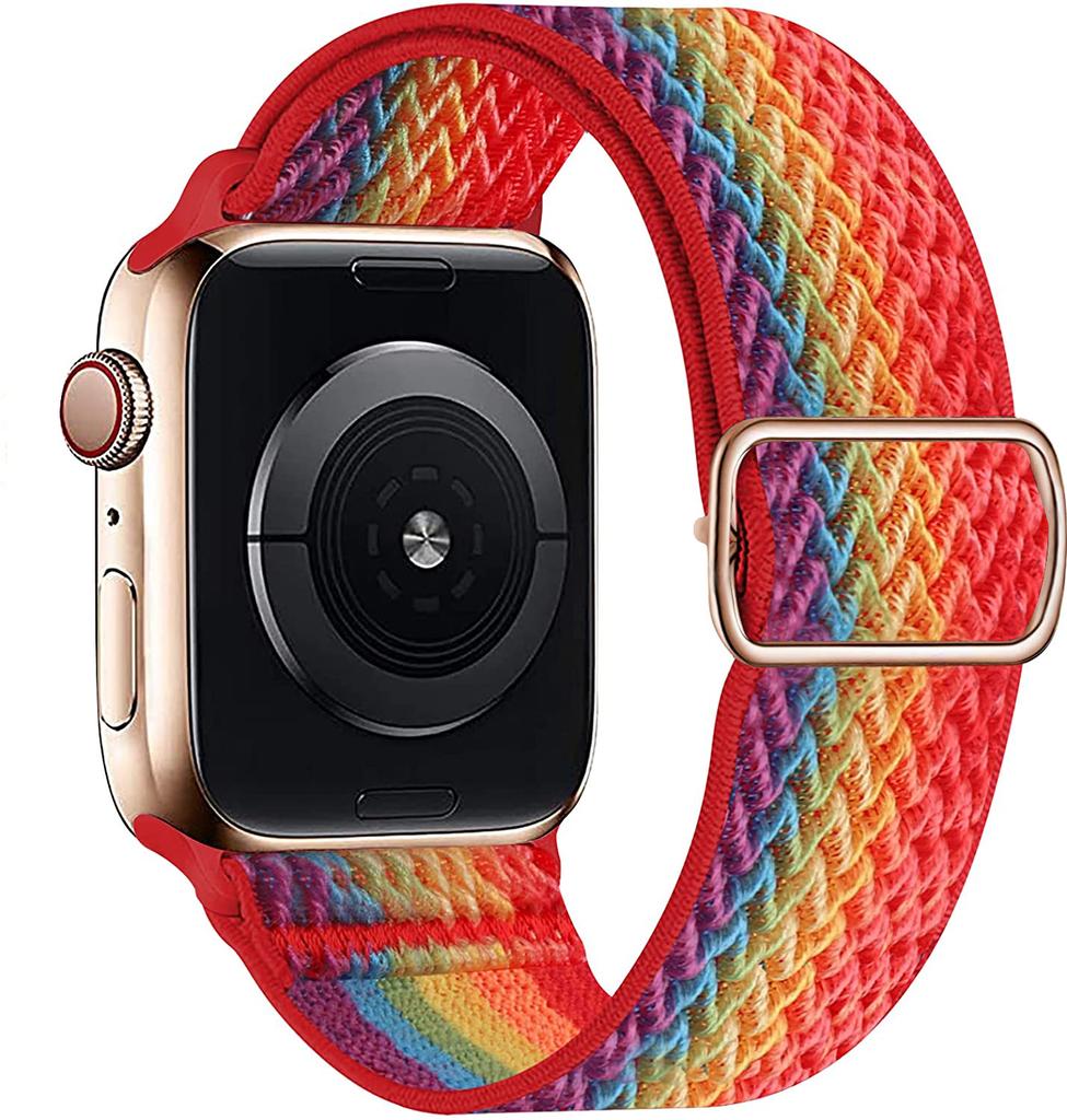 Scrunchie Strap for Apple Watch Ultra 2 Band 49mm 44mm 40mm 45mm 41mm 46mm Elastic Nylon Bracelet iWatch Series 3 6 Se 7 8 9 10