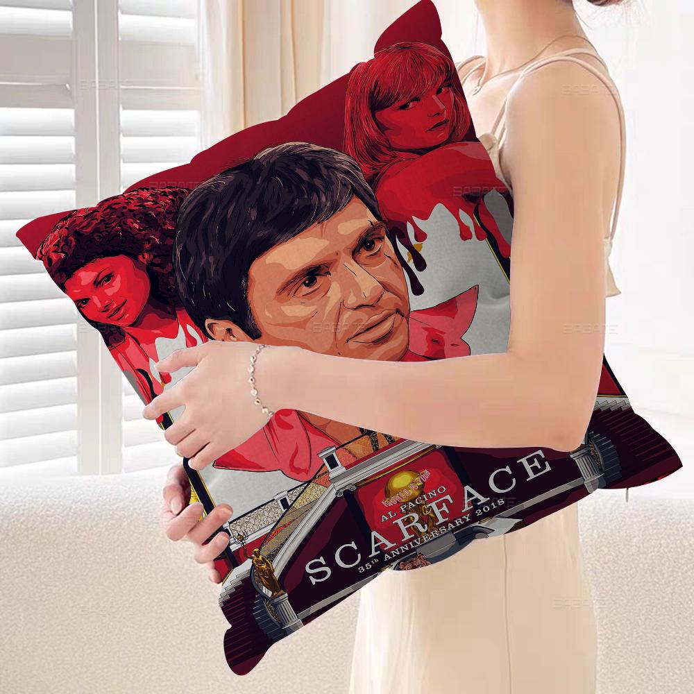 Movie S-scarface Personalized Pillow Cover Kids Bedroom Wild Party Decor Pillowcase Kid Birthday Shower Gift