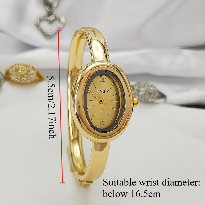 Famous Brand Gold Quartz Watch Women Bracelet Watches Fashion Oval Bathtub Shaped Wristwatches Dropshipping Clock Luxury Gifts