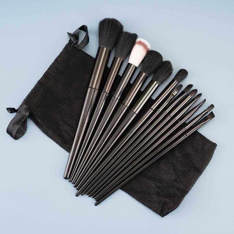 Set de 13 pensule de machiaj cu peri moi Sijiqing - Ideal pentru începători și călătorii