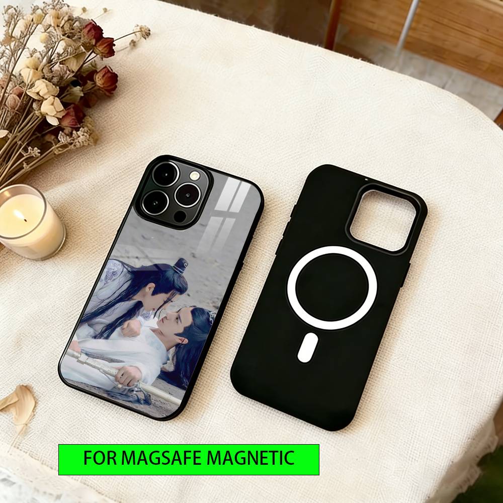 The Untamed Wang Yibo XiaoZhan Phone Case For iPhone17,16,15,14,13,12,11 Plus,Pro Magnetic For Magsafe Wireless Charging
