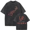 Korn "Follow the Leader" Album Cover Vintage Washed Oversized T-Shirt | Nu-Metal Rock Band Streetwear Tee