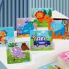 9 Pièces Puzzles en Bois Enfants Animaux Éducation Précoce Dessin Animé Puzzle Plat Jouets pour Tout-Petits 3-6 Ans Avant l'Âge Scolaire