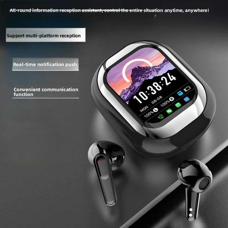 2025 Wireless Bluetooth 5.4 Ai Translation Earphones Smart Touch Screen Noise Cancellation Headphones Customized Long Standby Earbuds for Android iOS