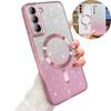 Gradient Glitter Cover For Samsung Galaxy S25 S24FE S23FE S21FE S20FE S20 S21 S22 S23 S24 Plus FE Note20 Ultra Bling Bright Case