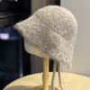 New Style Slit Wavy Edge Versatile Face Showing Small Bucket Hat Travel Lambswool Fisherman Hat