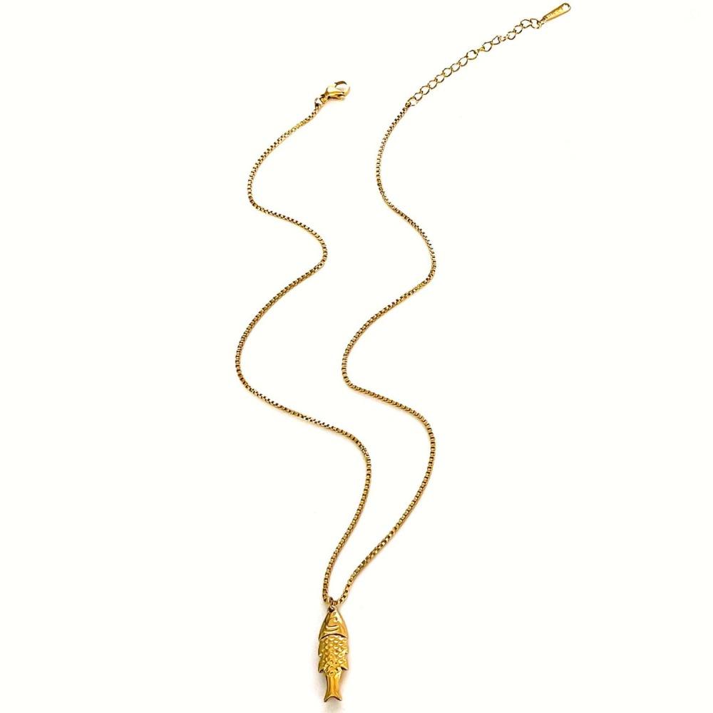 Gouden Mini Vis Ketting Sieraden Oceaan Stijl Strand Ketting Choker Vis Hanger Ketting Vakantie