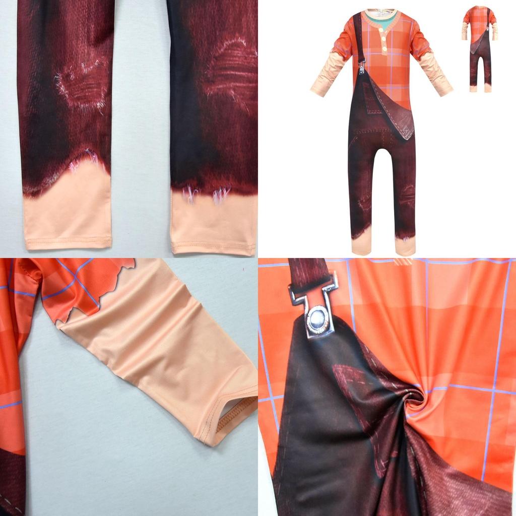 Wreck-it Ralph 2 Cosplay Kostüm Overall Für Kinder Ideal Für Halloween Und Weihnachten Spaß