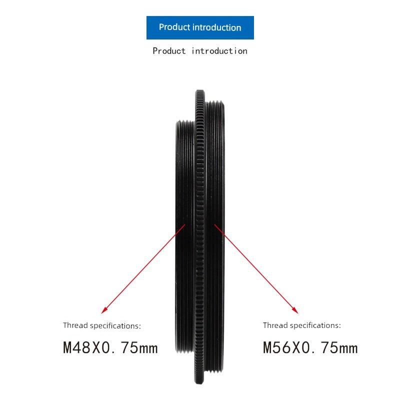 All-Metal M56X0.75Mm External Thread To M48X0.75Mm External Thread Adapter Ring Telescope Accessories