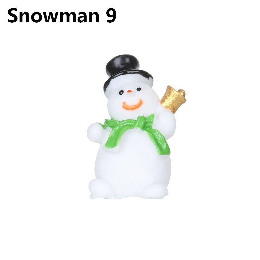 Toys Deer Fairy Garden Home Decorations Santa Claus Christmas Figurines Miniature Snowman Xmas Tree