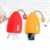 Creative Pull Out Cute Large Capacity Car Key Case PU Car Keychain Portable Pull Type Key Holder Bag