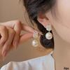 S925 Zilver Parel Luxe Veelzijdige Oorbellen - High-End Zomer Niche Design