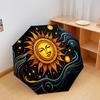 1 PC Automatic Folding Umbrella - Lovely Sun Pattern, Portable & Foldable Design with 8 Ribs, Christmas Birthday Gifts