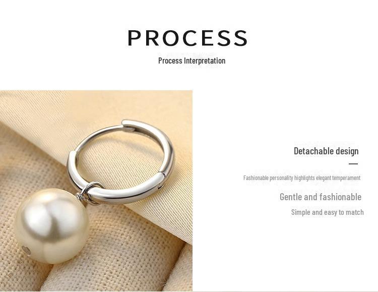 2023 New Light Luxury Pearl Earrings: 925 Sterling Silver, High-End Design, Perfect for Autumn/Winter.