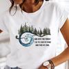 Short Sleeve Forest Adventure Camper Clothing Casual Tee Top Summer Women Tshirt Female Lady Print Fashion Graphic T-shirt