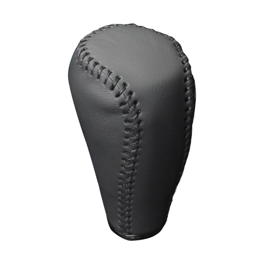 Colliers de levier de vitesse de voiture AT Couvre-tête de pommeau de levier de vitesse intérieur en cuir Accessoires résistants à l'usure compatibles pour RAV4 2014-2019