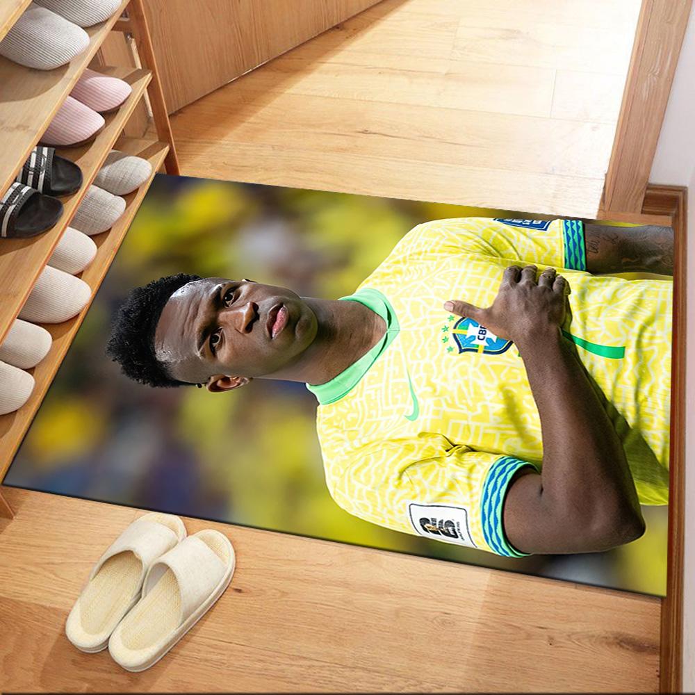 Brazilian Football Star Square Rugs Are a Great Choice for Living Rooms, Bedrooms, Home Décor, and As Gifts.