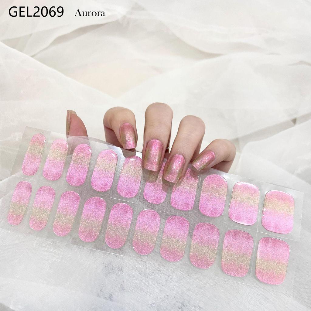 Nail Gel Stickers - No Lamp Needed, Full Coverage