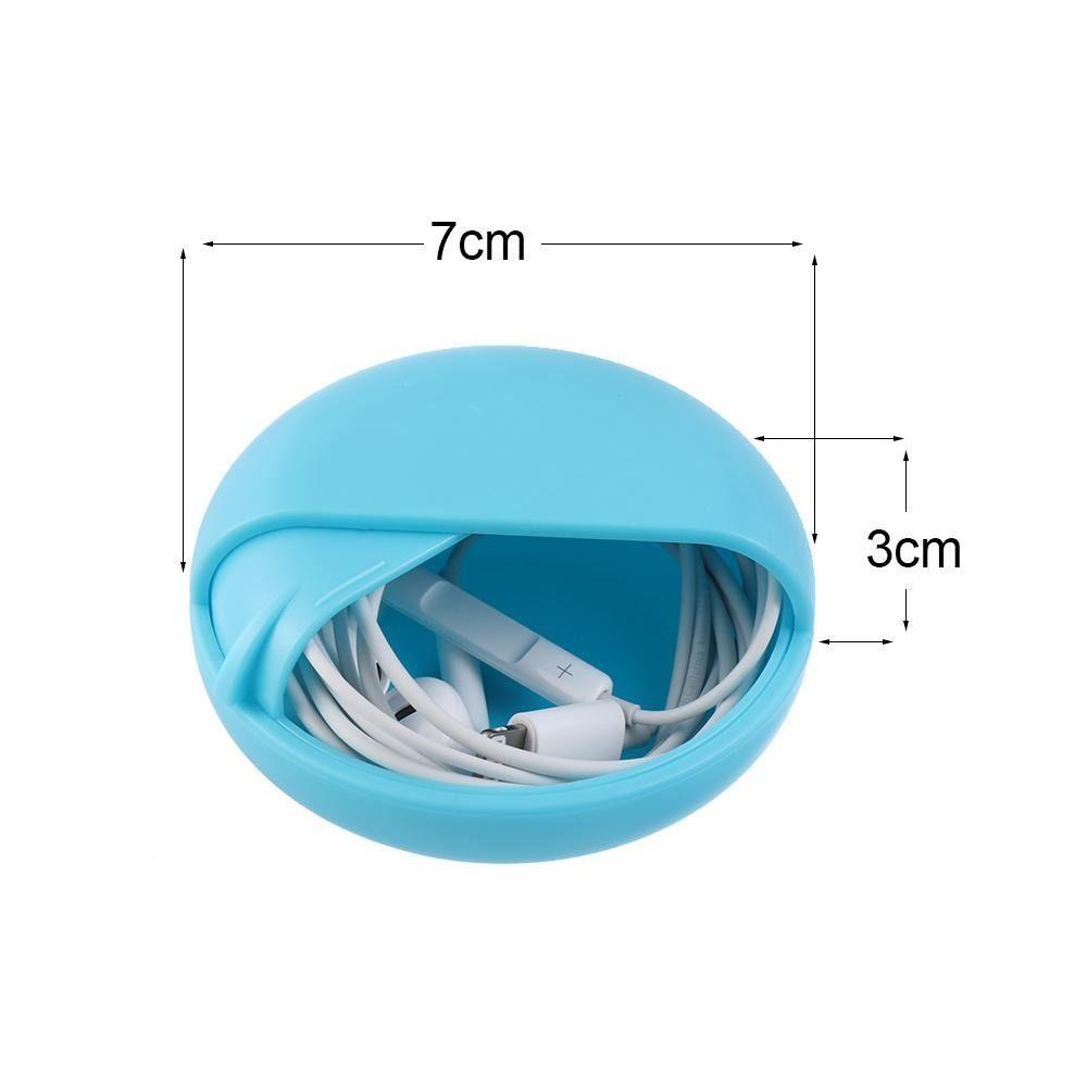Rotating Storage Carry Pouch Data Line Box Jewelry Protective Earphone Case Wire Cable Organizer