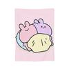 Asamimichaan Asleep Cartoon Blanket Cute Asamimi Flannel Funny Breathable Throw Blankets for Home Restaurant  Winter