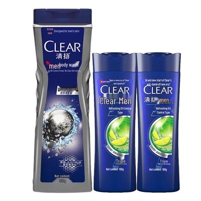 Clear Men's Balancing Oil Control Shower Gel & Shampoo Set