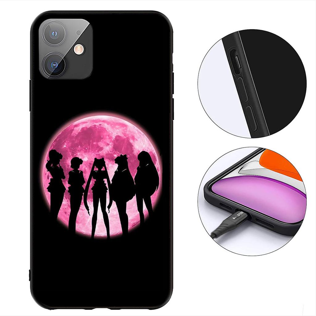 S-Sailors Anime Girl Moon Protective Cover for Samsung Galaxy Note 20 9 10 S8 S10 Lite S9 Plus A54 A53 A21S S10E A17 Phone Case