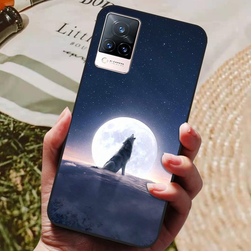 For Coque vivo V21e Case Silicon Back Cover Phone Case For vivo V21e Cases Soft bumper Funda on vivo V2061 V21 e V 21e 6.44" Bag