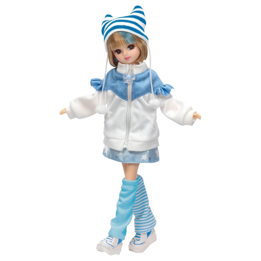 TAKARA TOMY Doll Harajuku Subculture Girl Pretend Play Toy for Ages 3 and Up Licca-chan LD-17 Dress-Up