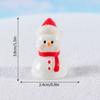 Mini Weihnachts-Schreibtischornament Schneemann Rentier Schneemann Harzfiguren Mikrolandschaft Navidad Xmas Neujahrsdekor