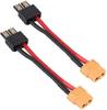 2PCS XT60 Female Adapter Cable 12AWG Silicone Wire | 10CM | Compatible with Traxxas RC, LiPo, NiMH, Charger, ESC